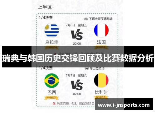 瑞典与韩国历史交锋回顾及比赛数据分析